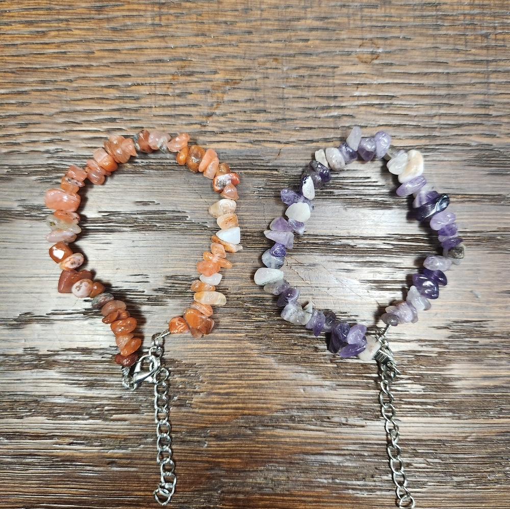 2 Sami precious stone bracelets